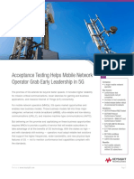 Acceptance Testing Helps Mobile Network Operator Grab Early Leadership in 5G