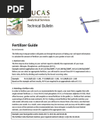 Technical Bulletin: Fertilizer Guide