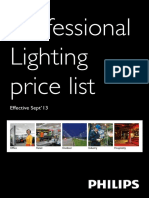 Philips Professional Lighting Price Effective Sept 2013