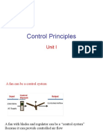 Control Principles: Unit I