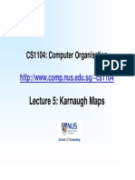 Lecture 5: Karnaugh Maps: CS1104: Computer Organisation