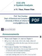 ECE 476 Power System Analysis: Lecture 11: Ybus, Power Flow