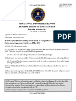 Civil Unrest in Response To Death of George Floyd Threatens Law Enforcement Supporters' Safety, As of May 2020