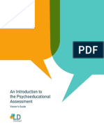 An Introduction To The Psychoeducational Assessment: Viewer's Guide