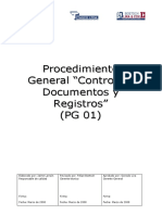 PG 01 Control Documentos y Registros