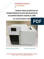 Propuesta Tecnica para Un Servicio en Cromatografia de Gas Instalacion de Un Cromatografo Varian GC 3800