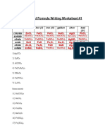 Chemical Formula Writing Worksheet 