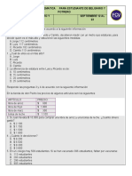 Talleres de Matematicas Grado Cuarto y Quinto Belisario y Potrero