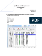 Digital Logic and Microprocessor Lab Assessment 3 ALP 18MIS0079 Sriram.G