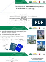 Effect of Podium Interferences On The Shear Force Distribution in RC Wall Supporting Buildings