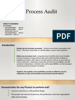 The Process Audit: Group 4 Members