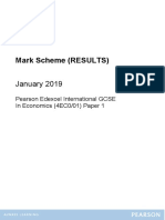 Mark Scheme (RESULTS) : January 2019