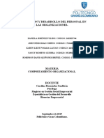 Motivación y El Desarrollo Personal en Las Organizaciones