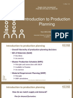 Introduction To Production Planning