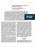 1966 Conversion of Carotenoids Into Vitamins A1 and A2 in Two Species of Freshwater Fish