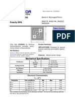 Chip Type 2C2222A Geometry 0400 Polarity NPN: Mechanical Specifications