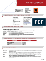 Hoja de Seguridad Gastop Fuerza Alta PDF