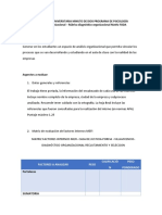 Rúbrica Diagnóstico Organizacional - MATRIZ FODA - SUBIR AL AULA