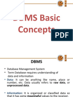 DBMS Basic Concepts