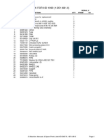 PARTS BREAKDOWN FOR HD 1090 (1.951-681.0) : Location PN Description QTY From TO PIECE PARTS - Parts List Serial #