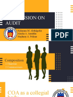 Commission On Audit: Ridzanna M. Abdulgafur Alayka A. Anuddin Stephany A. Polinar