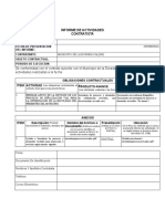 Formato Informe Actividades Contratista