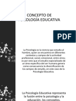 Concepto de Psicología Educativa PDF