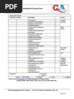 Customer Satisfaction Survey Form: Organization Name