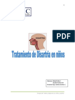 Trat. de Disartria en Niños