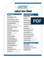 Product Line Sheet: Liquid Coatings Petrolatum Tapes & Protective Outerwraps