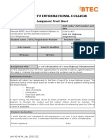 Unit 42 - Highway Engineering Assignment 1 (Set C)