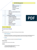 SAP EHS Management: General Configuration Specify General Settings