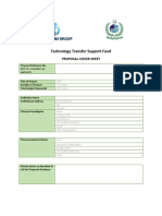 Full Proposal Template - Tech Tranfer Simple Format