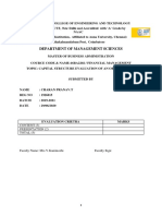 Department of Management Sciences: Content (3) (2) Presentation TOTAL