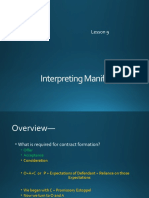 Interpreting Manifestations: Lesson 9