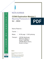 Nota CCNA Exp 2 - Routing Protocols and Concepts