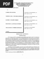 Resolucion y Sentencia de La Jueza Eloína Torres Cancel en El Caso Contra Cinco Universitarios