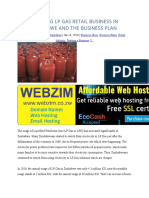 Starting LP Gas Retail Business in Zimbabwe and The Business Plan