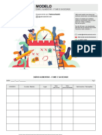 Comportamento Alimentar: Modelo de Diario Alimentar: Fome e Saciedade