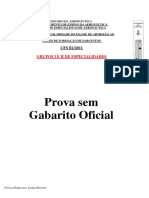 Prova Sem Gabarito EEAR - CFS (B1) - 2011