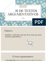 Tipos de Textos Argumentativos