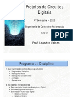 Aula 1 - Projetos de Circuitos Digitais PDF