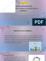 Conceptos e Implicaciones de Empresa PDF