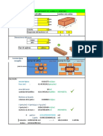 Hoja de Excel para El Calculo de Ladrillos en Una Construccion