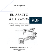 LUKÁCS, György. Sobre El Irracionalismo Como Fenómeno Internacional Del Periodo Imperialista