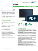 Nec Multisync P242W: Nec LCD 24" Professional Desktop Display