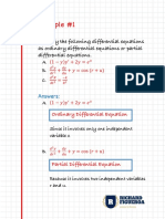 L1 Examples - Introduction To First Order Differential Equations