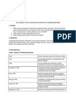 An Analysis of The Contaminants Present in The Minamata Bay.