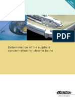 Determination of Sulfate Concentration