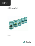 807 Dosing Unit: Manual